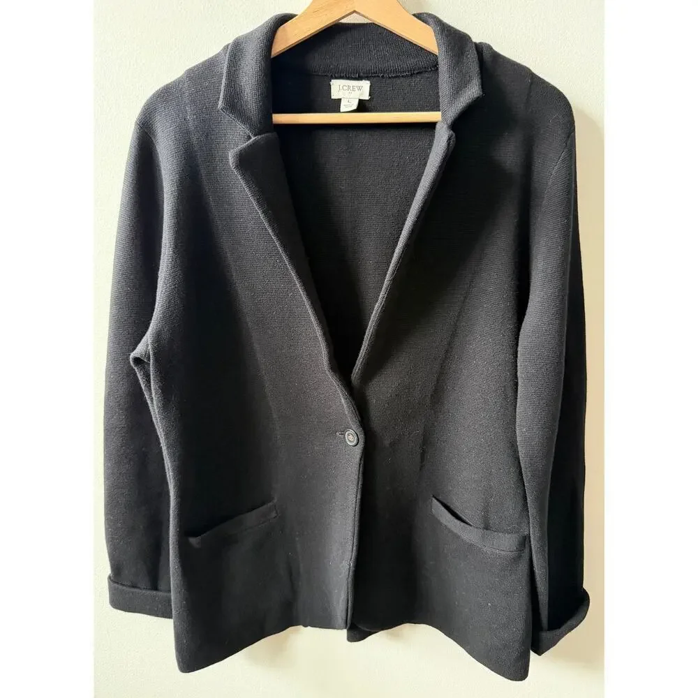 J. Crew cotton blazer women's size L